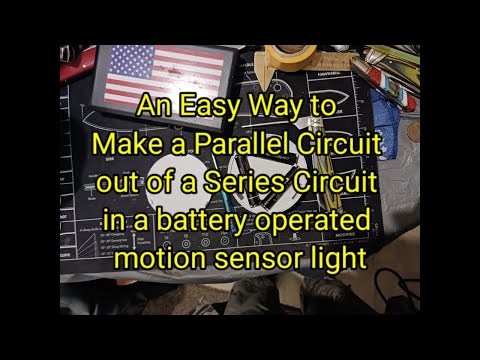 (1668) The Easy Way to Make A Parallel 3.7 volt 1050 mah Light out of a Series Circuit