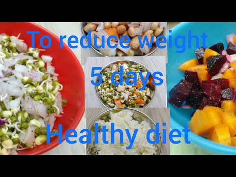 Five days healthy diet recipes| healthy breakfast