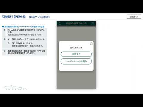【生産者向け】飼養衛生ポータル_14飼養衛生管理点検_各種グラフの参照