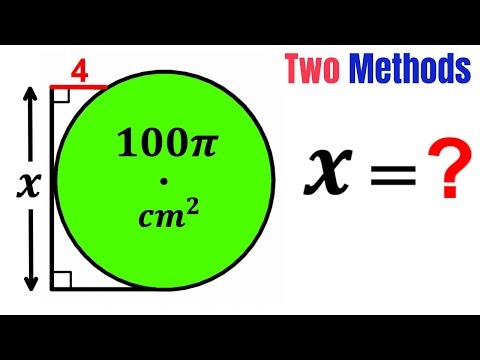 Can you solve for X? | (2 Methods) | #math #maths | #geometry