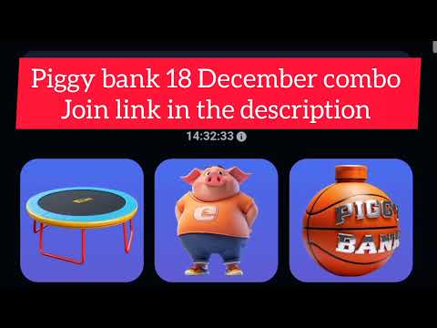 PIGGY BANK 18 DECEMBER COMBO CARD