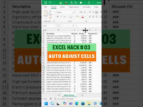 EXPERT HACK Auto Adjust Cells in Excel Like a Pro #shorts #exceltricks #exceltips