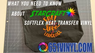 What You Need to Know About StarCraft SoftFlex Heat Transfer Vinyl HTV