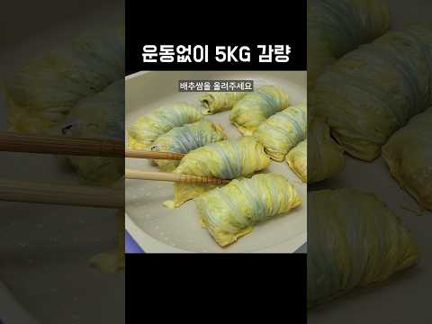 배추는 이렇게 드셔보세요! 배부르게 먹어도 살빠지는 맛있는 한끼가 완성됩니다👍💯