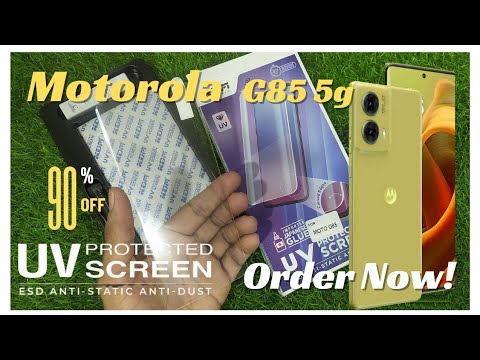 Moto G85 Temperd Glass 🆕 Moto G85 Uv Screen Protector Glass