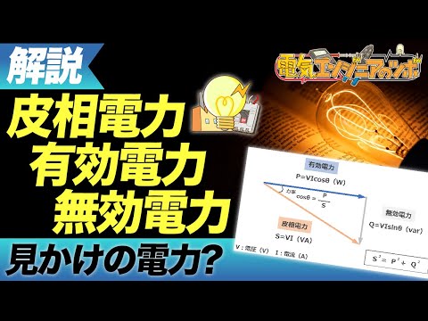 見かけの電力がある？皮相電力・有効電力・無効電力について説明