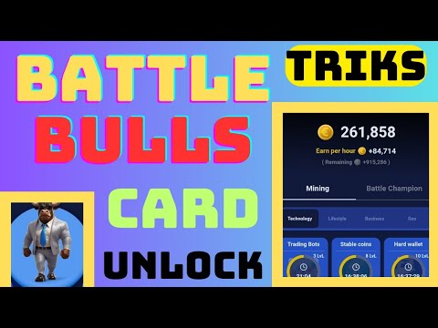 Battle bulls card unlock tips and trick | battle bulls Airdop new update today