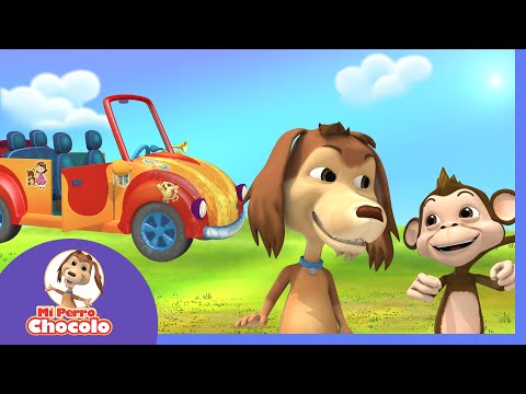 🚗 VAMOS DE PASEO EN EL AUTO DE  CHOCOLO 🐾 |  CANCIONES INFANTILES 🎵