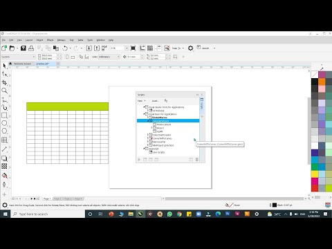 Coreldraw 2019 tutorial tamil | Table | Tools | Scripts |