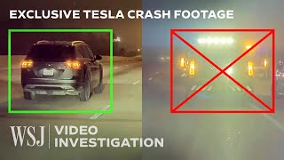 Tesla Dashcam Footage Suggests Reasons for Autopilot Crashes | WSJ Exclusive