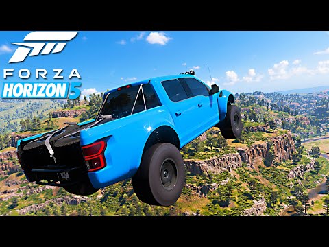 F#%k it, jumping off a cliff in Forza Horizon 5