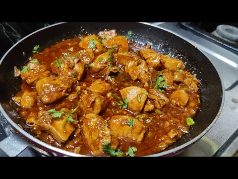 How to make garlic chicken | Garlic chicken | spicy Garlic chicken | #kanvithaskitchen