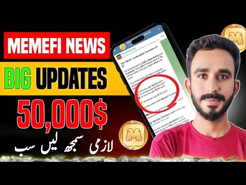 MemeFi New Update || MemeFi Giveaway 50k Dollar || MemeFi today News about listing #memefi