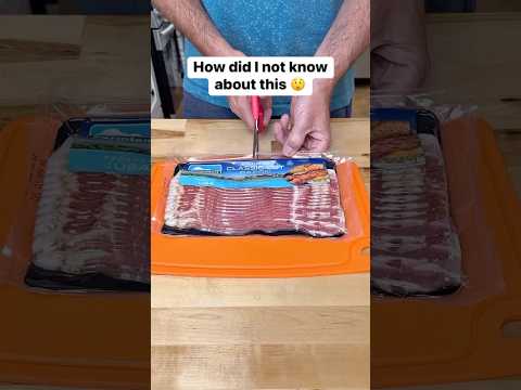 Best way to store bacon #bacon #breakfast #cookingtips #morningroutine