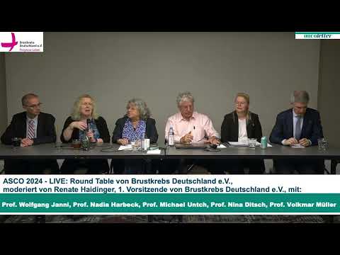 ASCO 2024 - LIVE: Round Table von Brustkrebs Deutschland e.V.,  moderiert von Renate Haidinger, ...