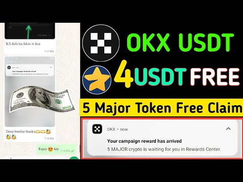 Okx 4 USDT FREE || 5 MAJOR TOKEN FREE || OKX AIRDROP || OKX BIG UPDATE || FREE Earring