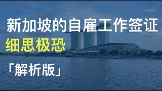 新加坡自雇工作签证 细思极恐 （详细解析版）｜SG Self Employment Pass: Highly dangerous (More details)