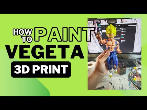 Vegeta Dragon Ball Z 3D Print Painting