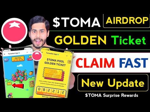 Tomarket new golden ticket update/Tomarket Airdrop Golden Ticket 🎟 tomarket new update, combo today