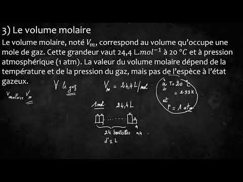 première générale physique chimie volume molaire