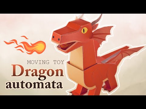 DIY Dragon Automata moving toy (canon papercraft)