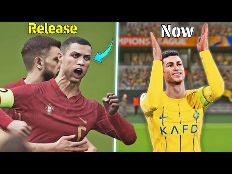 eFootball - Release vs Patch 3.2 ● Gameplay Physics and Details Comparison | Fujimarupes