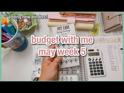 budget with me | may week 5 | $100 low income sinking funds budget | savings challenge progress