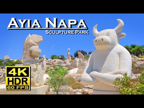 Ayia Napa Sculpture Park Cyprus in 4K 60fps HDR (UHD) Dolby Atmos 💖 The best Places 👀 Walking Tour