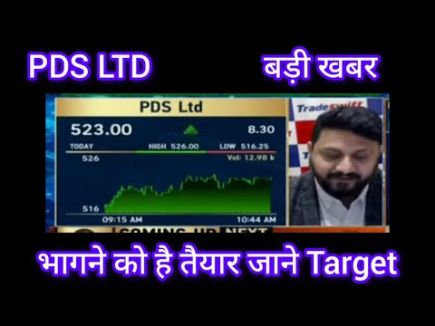 PDS Ltd Share Latest News, Anil singhvi on Pds Ltd buy or Not ? Pds ltd share chart analysis