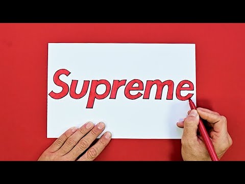 How to draw Supreme Logo