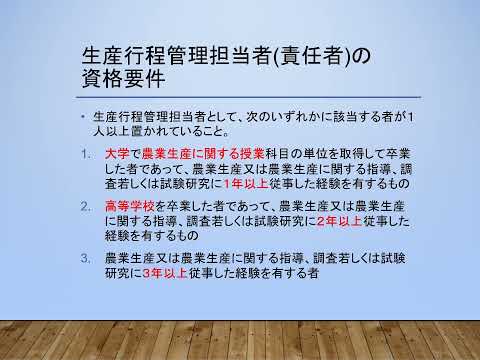 有機JASリモート講習会 C02 認証の技術的基準(農産物)－組織－230507