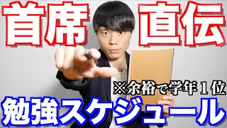 【勉強スケジュール】学年500人中1位を取り続けた勉強法【高校偏差値76】