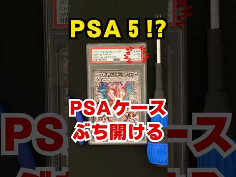 PSA鑑定ケースをぶち開ける！【リザードンexPSA5】 #shorts  #psa鑑定 #ポケカ #ポケカ投資  #pokemoncards