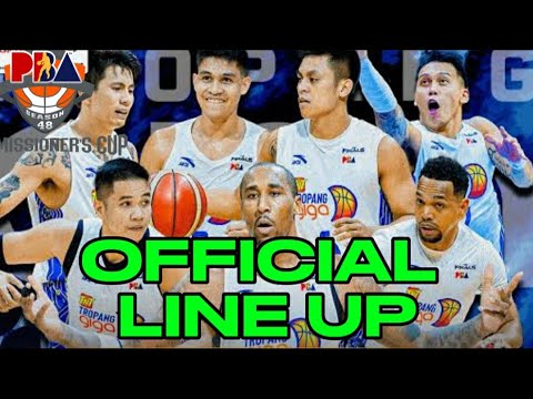 TALK 'N TEXT  TROPANG GIGA OFFICIAL LINE UP | PBA COMMISIONER'S CUP 2024