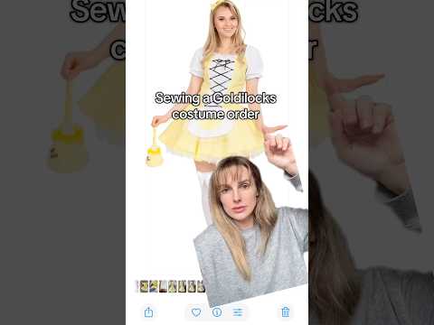 Sewing a Goldilocks costume