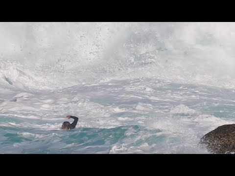 KEYHOLE PADDLE OUT INTO SOME HEAVY CONDITIONS SLAB TOUR PT 6