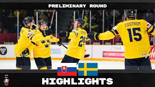 Highlights: Slovakia vs Sweden | 2025 #WorldJuniors