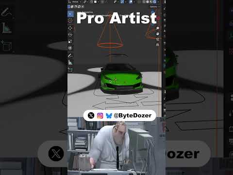 Noob vs Pro artist: Aiming Lights #blendertutorial #blender #blendercommunity #blender3d #b3d