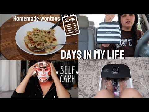 VLOG: Retail Therapy, Homemade Wontons, Self-care 🧖🏼‍♀️, How I Make YouTube Shorts.