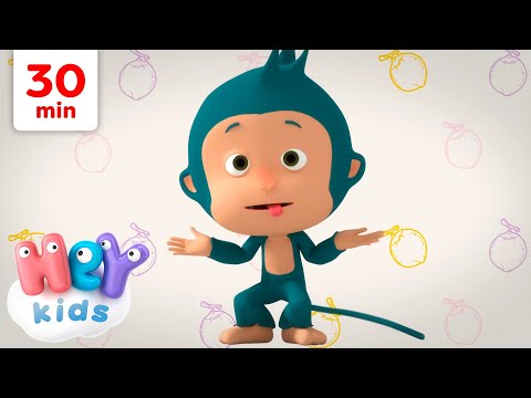 Los monos corren sin parar 🙊 ¿Y el coco? | Canciones para Niños | HeyKids - Canciones infantiles