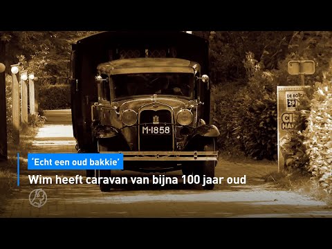 ⛺️ Wim heeft caravan van bijna 100 jaar oud 'Echt een oud bakkie' | Hart van Nederland