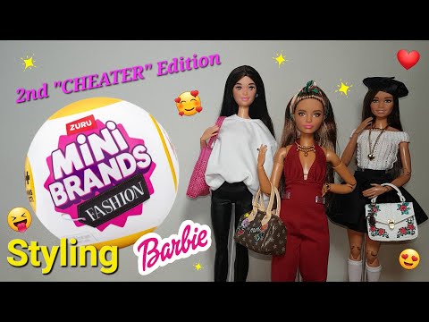 #23 Opening Mini Brands Fashion 3 with 80+ Surprises & Styling Barbie