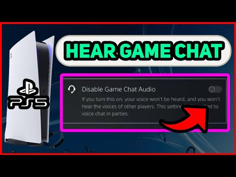 PS5 HOW TO HEAR GAME CHAT NEW!