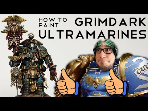 How to paint GrimDark Ultramarines! Quick & Easy