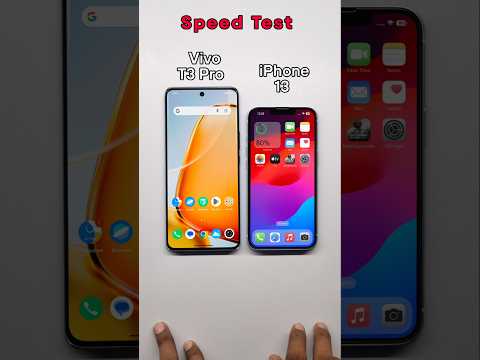 Vivo T3 Pro 😈 vs iPhone 13 Speed Test #vivot3pro #shorts