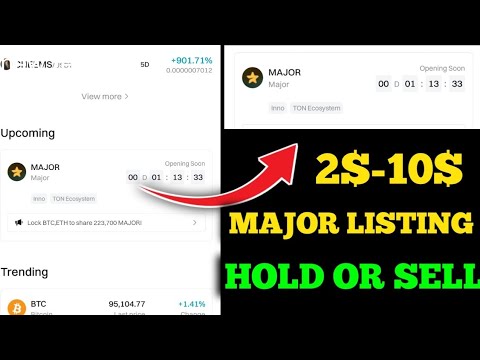 Major Airdrop 🔴 Live Countdown | Major Token Price | Major Withdrawal | Major Listing