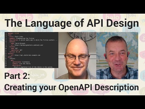 The Language of API Design: Creating your OpenAPI Description