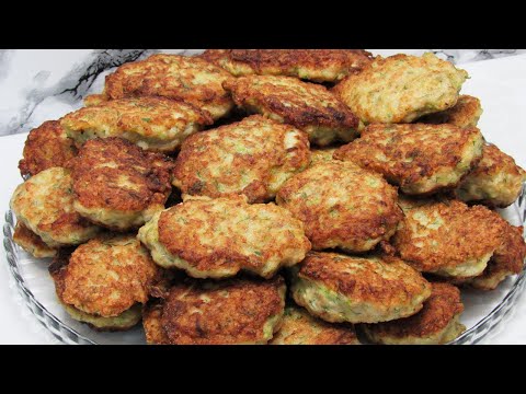 Кабачки вкуснее с мясом! Очень вкусные мясные котлеты из кабачков.