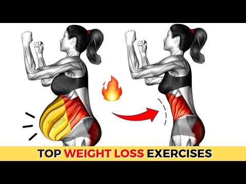 Best Hanging Belly Exercises ➜ 30-min FLABBY STOMACH Standing | How To LOSE BELLY FAT in 2 Week