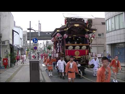 熊谷うちわ祭　２０１９年　鎌倉町通りの３町巡行